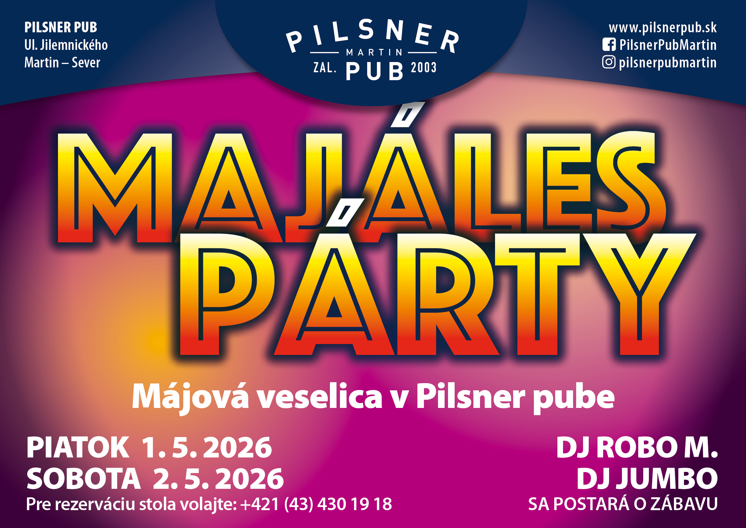 Majáles párty – 01. 05. 2026