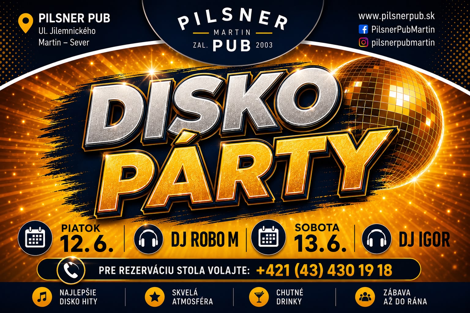 Disko Párty – 13. 06. 2026