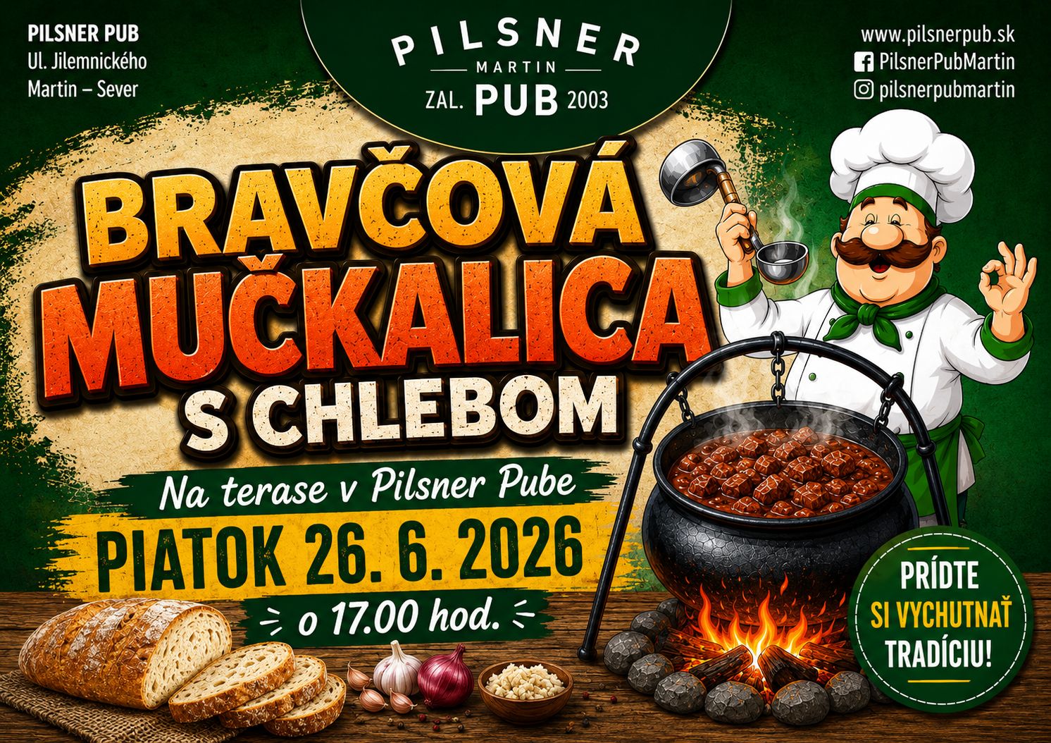 Bravčová mučkalica s chlebom – 26. 06. 2026