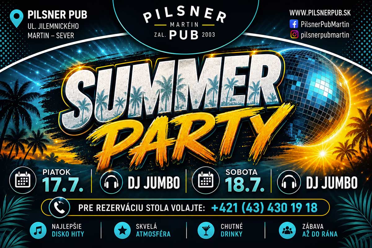 Summer párty  – 17. 07. 2026
