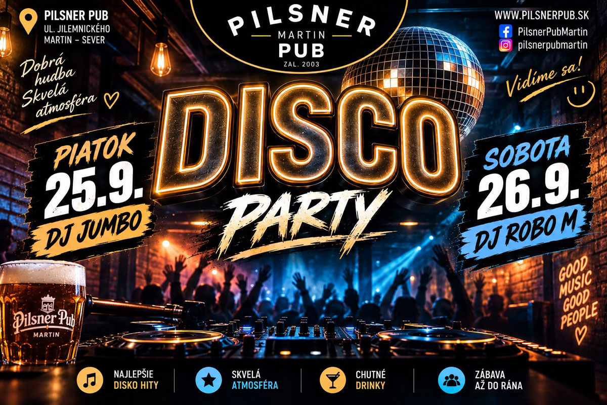 Disco party – 26. 09. 2026