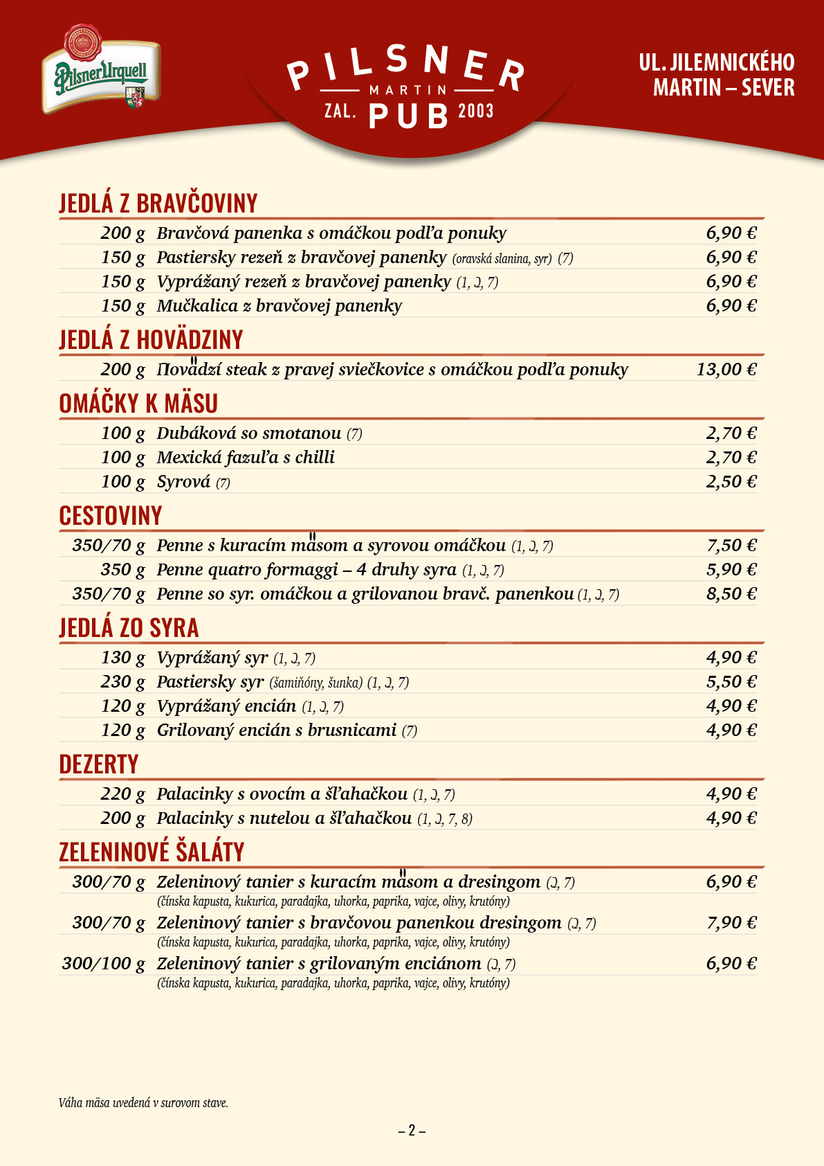 menu jedlo 2